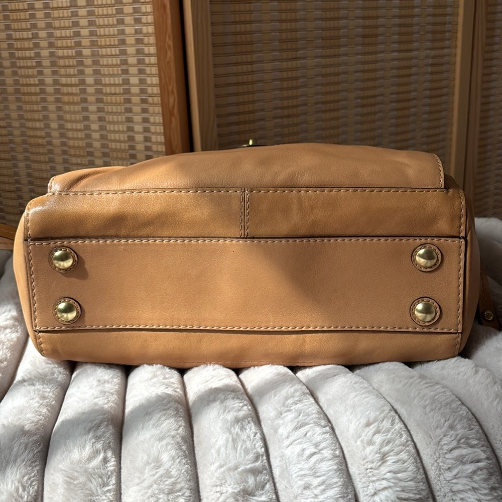 Coach Tan Leather Satchel 14522 - Picture 9 of 15